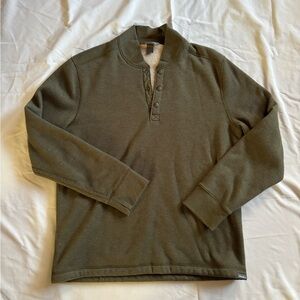 Eddie Bauer men’s fleece lined thermal top medium